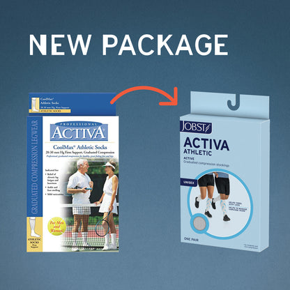 JOBST® ACTIVA Athletic Knee High 15-20 mmHg Compression Socks Closed Toe