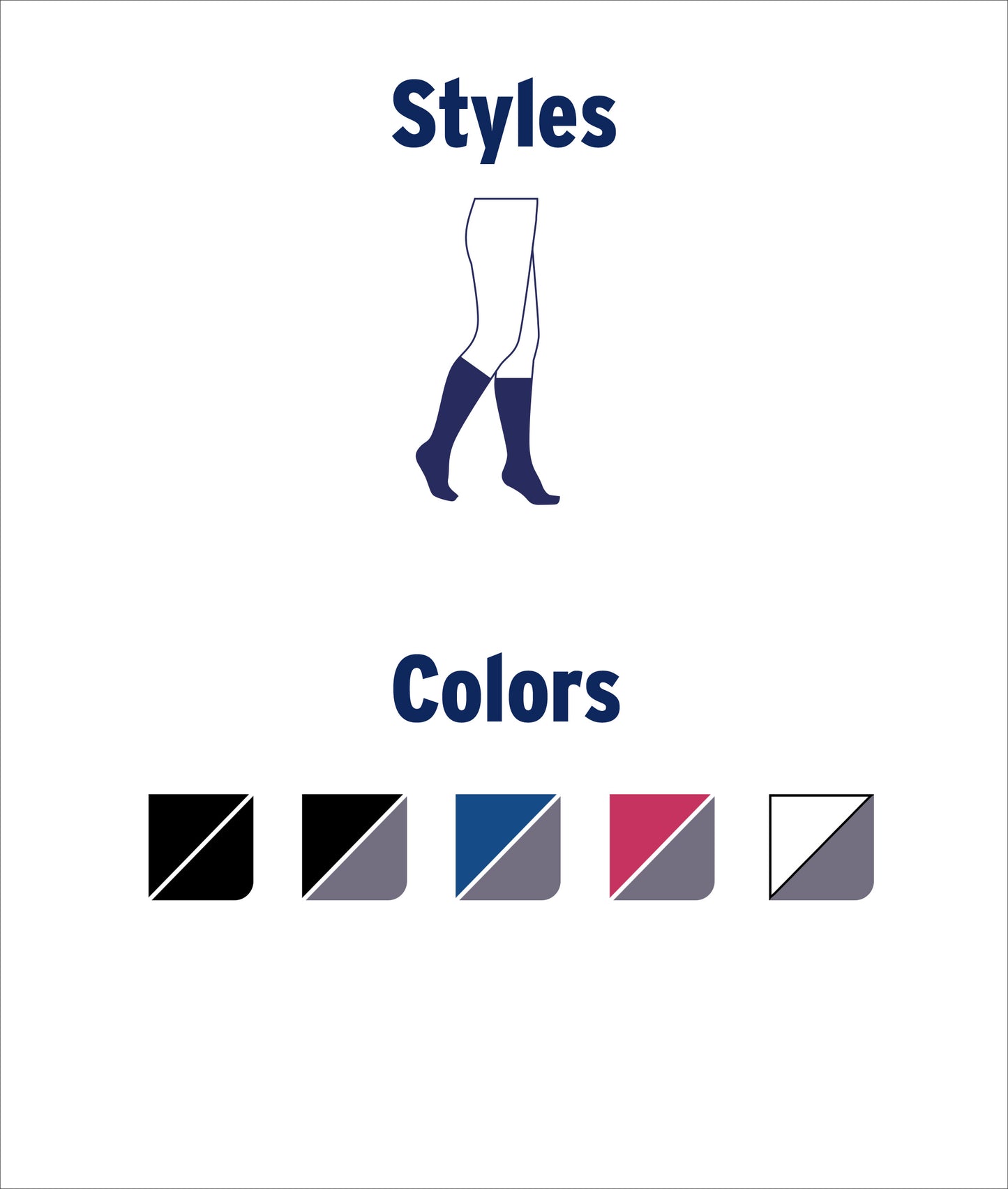 JOBST® Sport Knee High 20-30 mmHg Compression Socks Closed Toe