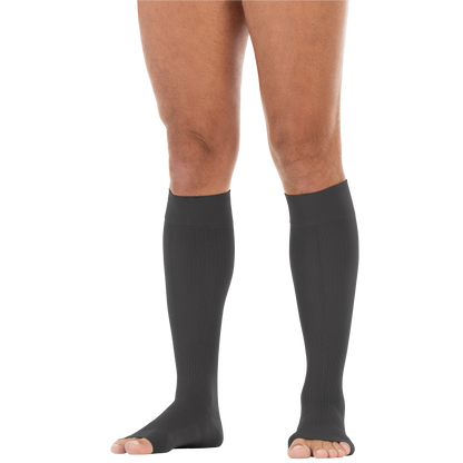 JOBST® forMen Knee High 20-30 mmHg w/ SoftFit Band Compression Socks Open Toe