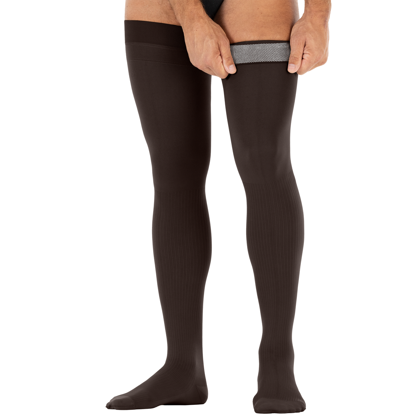 JOBST® forMen Thigh High 20-30 mmHg w/ Micro Dotted Band Compression Socks Closed Toe