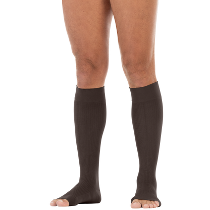 JOBST® forMen Knee High 20-30 mmHg w/ SoftFit Band Compression Socks Open Toe