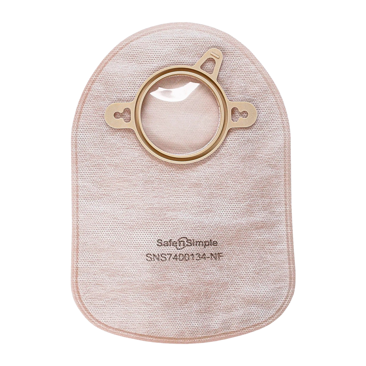 Safe N Simple Closed Two-Piece Pouch Beige Flange with Belt Tabs