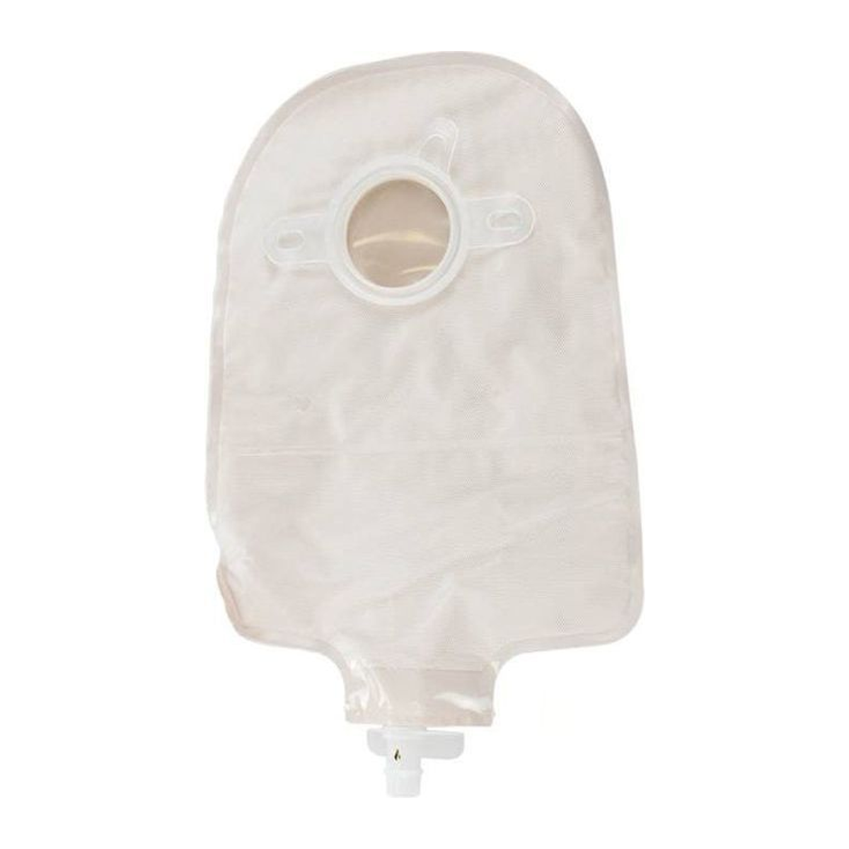 9" Urostomy Two-Piece Pouch Transparent 57mm 2-1/4" Flange With Cap and Belt Tabs