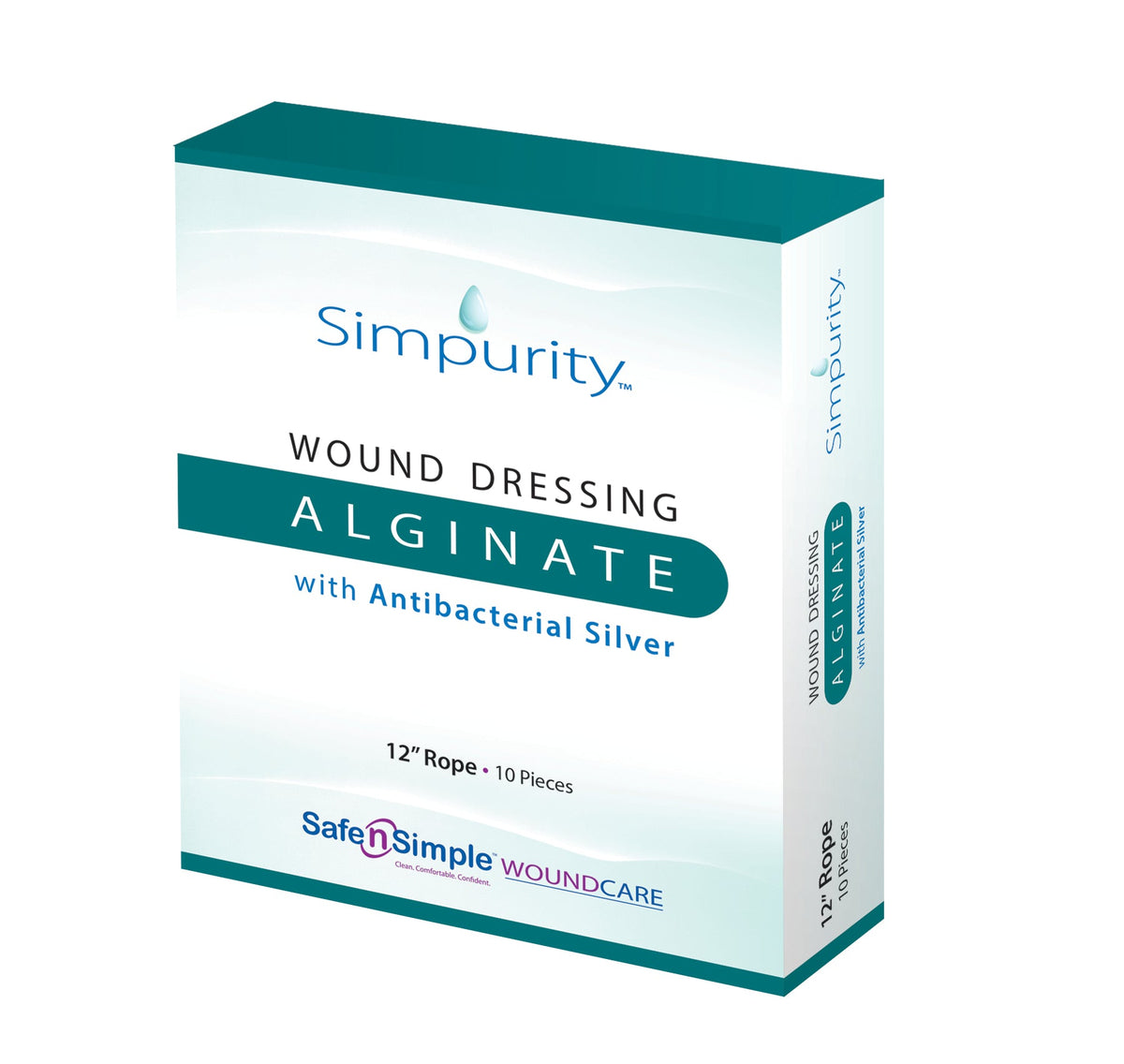 Simpurity Silver Alginate Rope 12"