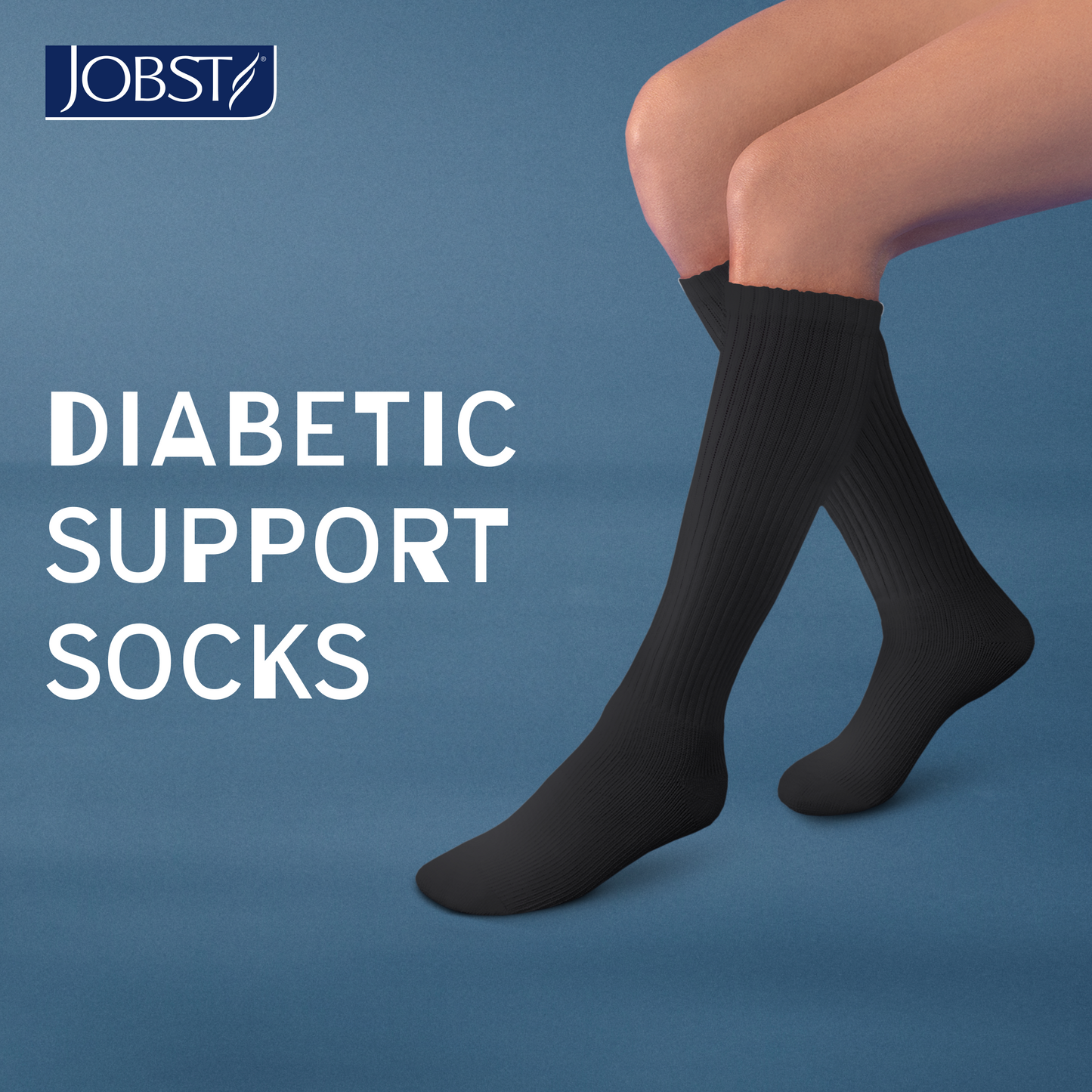 JOBST® SensiFoot™ Diabetic Knee High 8-15 mmHg Compression Socks Closed Toe