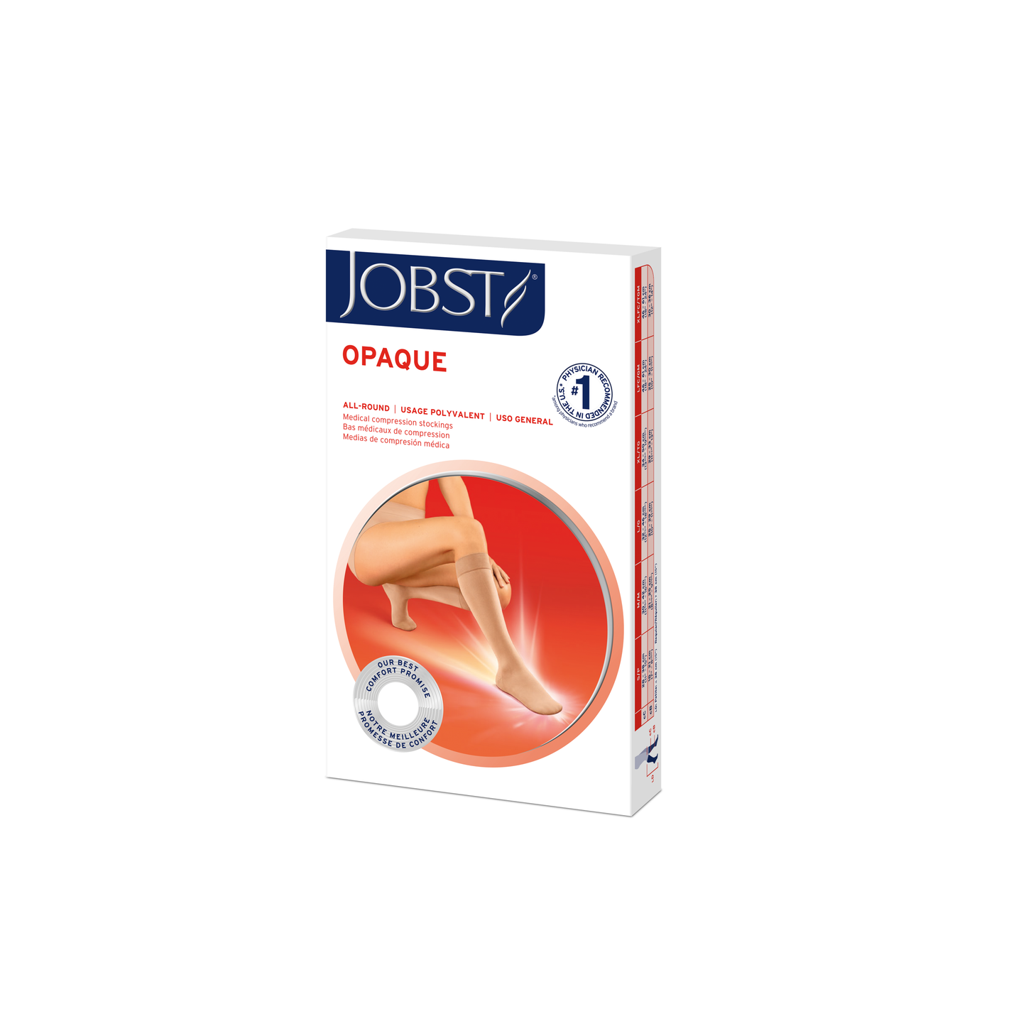 JOBST® Opaque SoftFit Women's Knee High 30-40 mmHg Closed Toe