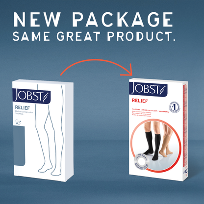 JOBST® Relief Knee High 30-40 mmHg Compression Stockings Open Toe