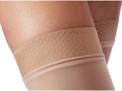 JOBST® Relief Thigh High 30-40 mmHg w/ Silicone Dot Top Band Compression Stockings Open Toe