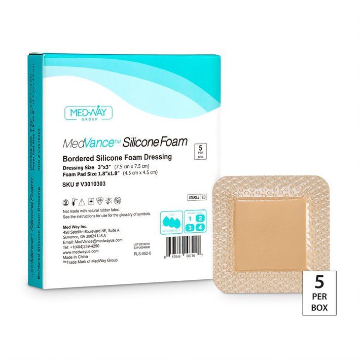 MedVance Bordered Silicone Foam Dressing Pad