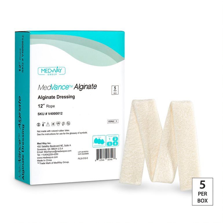 MedVance Calcium Alginate Dressing 12" Rope