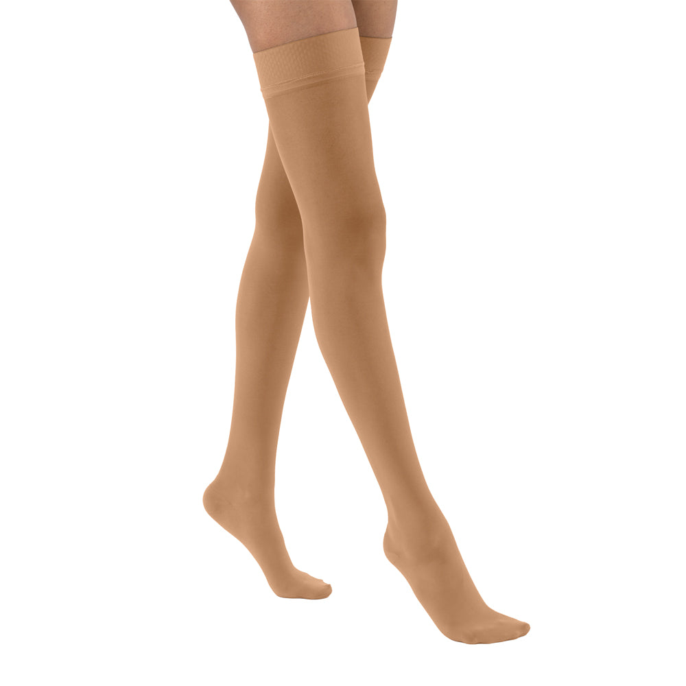 JOBST® UltraSheer Women's Thigh High 15-20 mmHg w/ Silicone Dot Top Band Compression Stockings Closed Toe