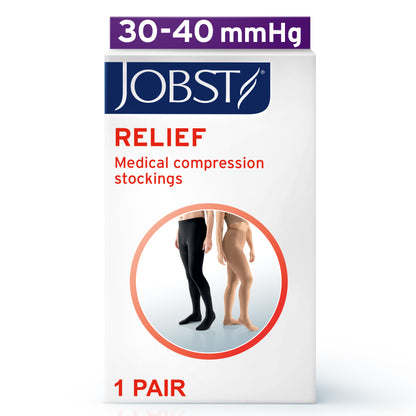 JOBST® Relief Waist High 30-40 mmHg Compression Stockings Open Toe