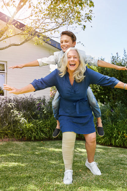 JOBST® FarrowWrap® Strong Thighpiece 30-40 mmHg w/ Kneepiece Tan