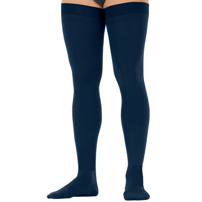 JOBST® forMen Thigh High 30-40 mmHg w/ Micro Dotted Band Compression Socks Closed Toe