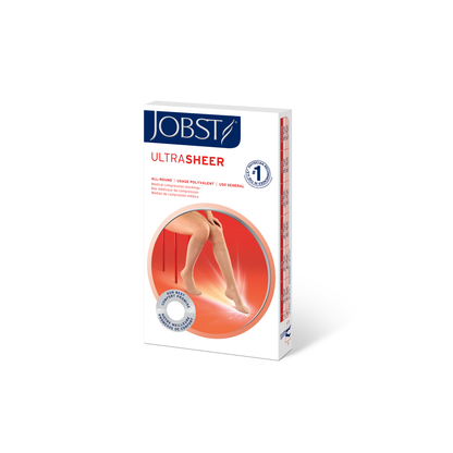 JOBST® UltraSheer Women's Knee High 15-20 mmHg Compression Stockings Open Toe
