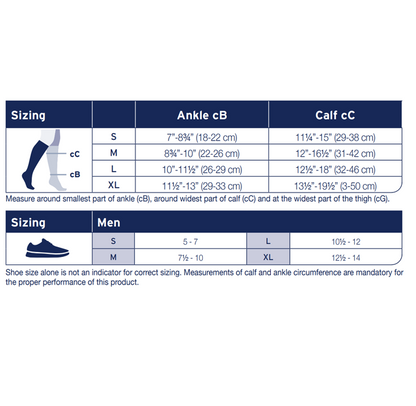 JOBST® ACTIVA Men's Dress Knee High 20-30 mmHg Compression Socks Closed Toe