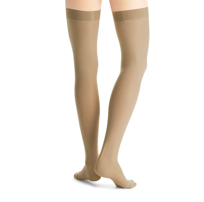 JOBST® UltraSheer Women's Thigh High 15-20 mmHg w/ Silicone Dot Top Band Compression Stockings Closed Toe